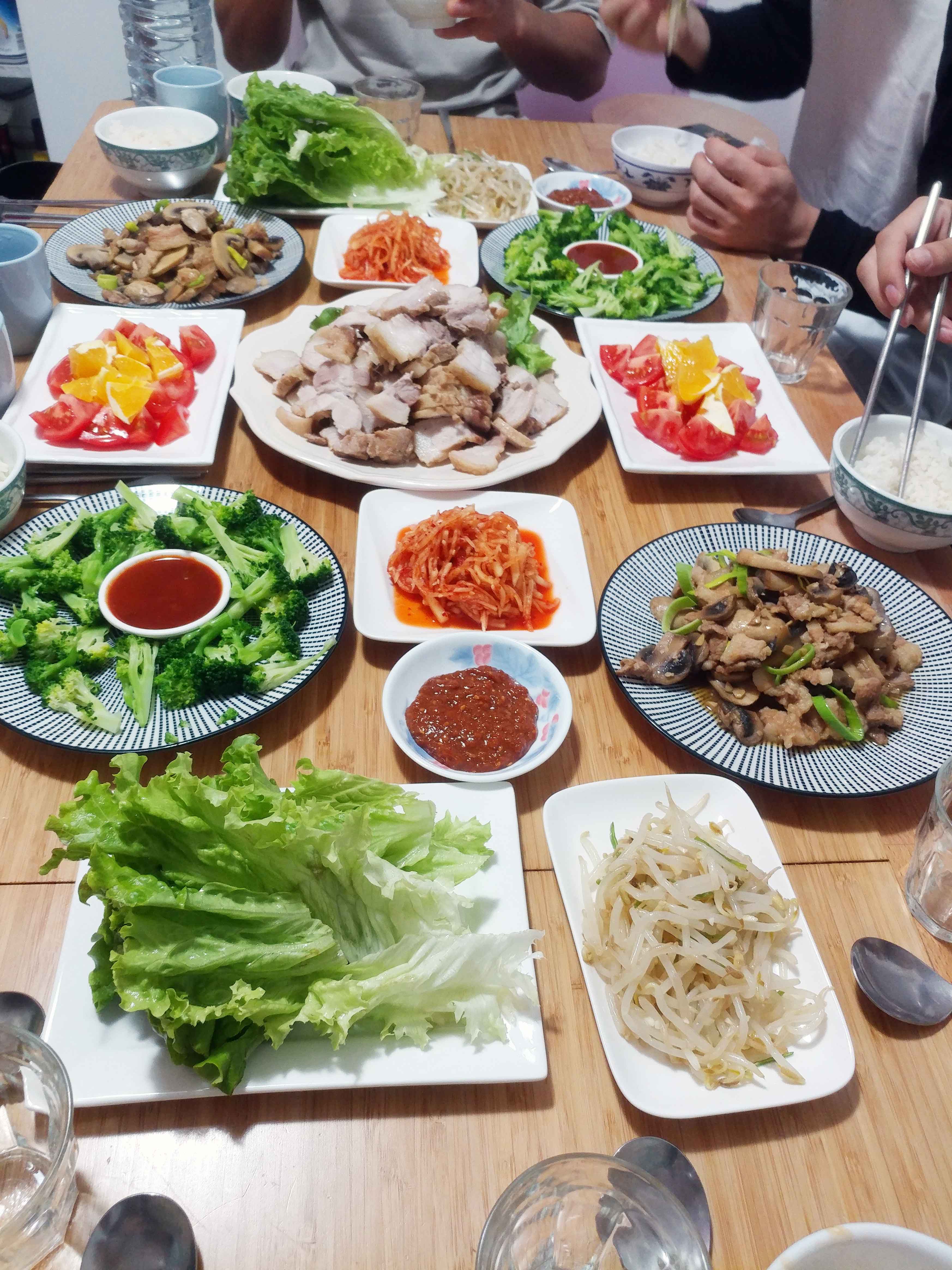 노틀담민박 식사